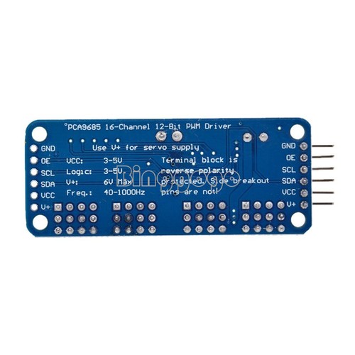 PCA9685 16-Channel 12-bit PWM Servo motor Driver I2C Module For Arduino Robot E5 - Bild 4 von 20