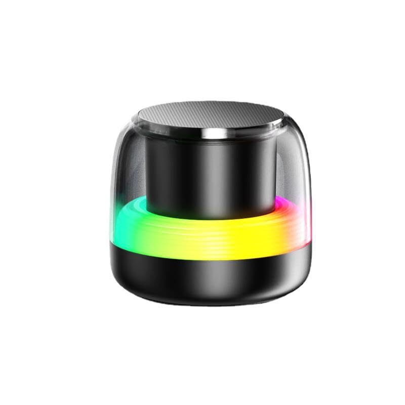 Enbiawit Portable Bluetooth Speaker with Colorful LED Lights, Powerful Sound, Compact Design for On-the-Go Music