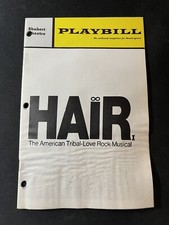 Hair Playbill Stagebill 1970 Shubert Theatre