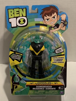 Ben 10 Diamondhead Action Figure Lights And Sound Spinmaster 2017