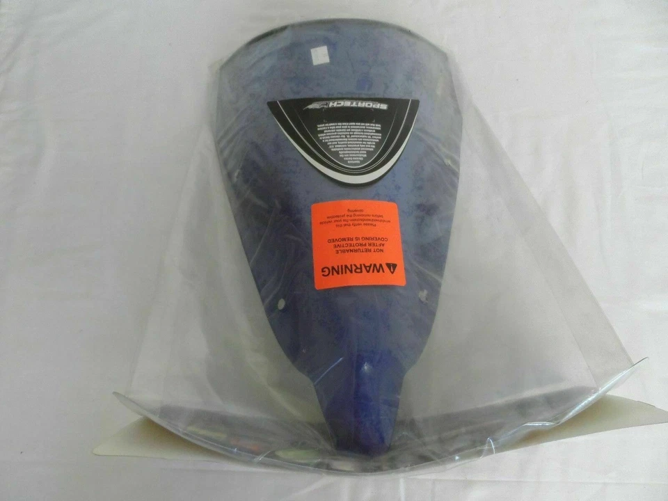 Parabrisas Yamaha YZF-R1 2002 2003 R1 Sportech azul cromado Foto 2 de 4