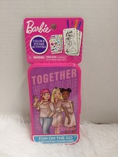 Barbie Fun On The Go Color N' Stickers Activities W/Carry Case BNWT