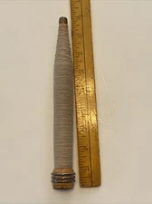 Vintage Antique Wood Spool Textile Mill Bobbin Primitive Industrial Sewing Decor