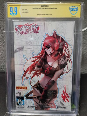 Scarlett #1 CBCS 9.9 Signed By Zwerees Ivan Tao Megacon Exclusive AMS 2024
