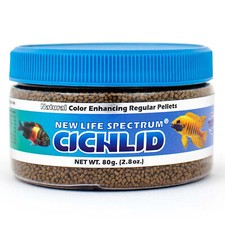 New Life Spectrum CICHLID Pellets 80g Natural Color Enhancing Cichlid Fish Food