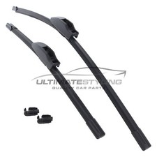 Front Exact Fit Windscreen Wiper Blades Set Chevrolet Spark 2009-2015 55 & 38cm