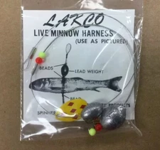 LAKCO Live Minnow Harness Bead Lead Weight Ice Spear Fishing
