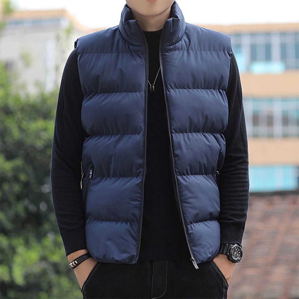 mens quilted winter vest