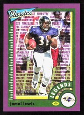 2022 Panini Classics Jamal Lewis Timeless Tributes Purple Legends /50 #148