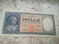 1000 lire medusa 11 febbraio 1949 rara leggere descrizione