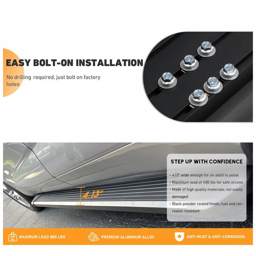 Fits For Infiniti QX60 2014-2021 Running Boards Side Steps Nerf Bars - Zdjęcie 4 z 11