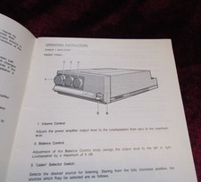 Early Mission Cyrus I II and PSX  Amplifier Instruction Manual in 3 Languages