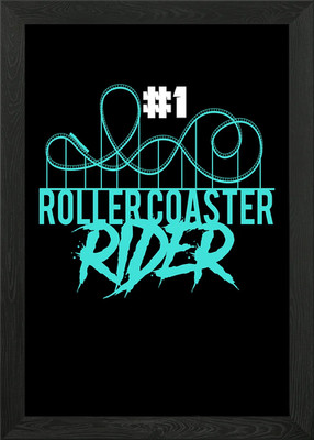Rollercoaster Rider Framed Wall Art Poster Canvas Print Picture