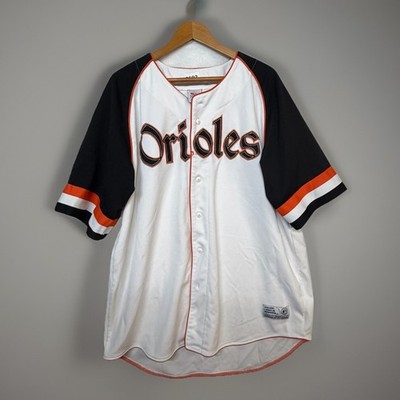 Baltimore Orioles Jersey 2XL  True Fan Throw Back Retro Blank Jersey 8602