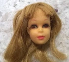 Francie Bend Leg Blonde Doll Head # 1130 * 1960s Vintage Barbie Mattel * Pls Rd