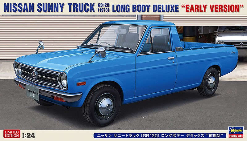 Maquette NISSAN Sunny Truck GB120 HASEGAWA 1/24 voiture miniature bleu plastique