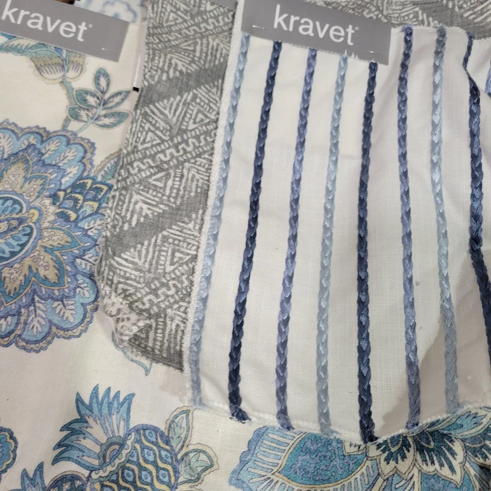 Kravet Upholstery Fabric Samples Cotton Embroidered Diy Fabric Lot Of 19 Pcs - Image 4 of 4