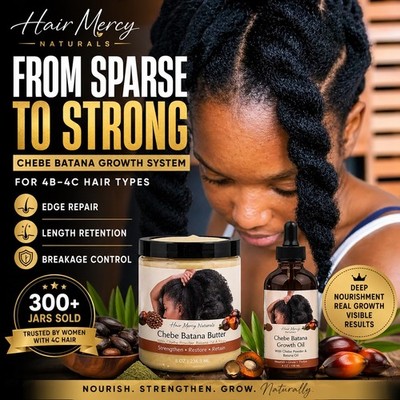Bundle - Chebe Batana Growth Butter |And Oil Thinning Edges Repair | 4C Hair