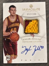 2012-13 Panini Immaculate  Rookie Patch Auto 52/100 Tyler Zeller #AP-TZ Cavs