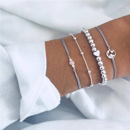 Conjuntos de pulseras bohemias multicapa boho encanto pulseras 19 estilos nfs - Imagen 29 de 36
