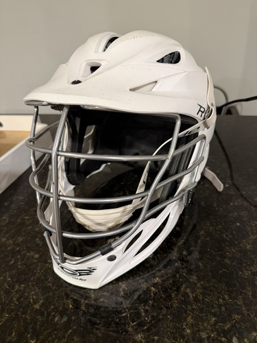 Cascade Boys Lacrosse Helmet White Used For 1 JV High School Season