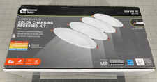 Commercial Electric Ultra Slim 6 in. Color Selectable Recessed LED Kit 4Pack NEW