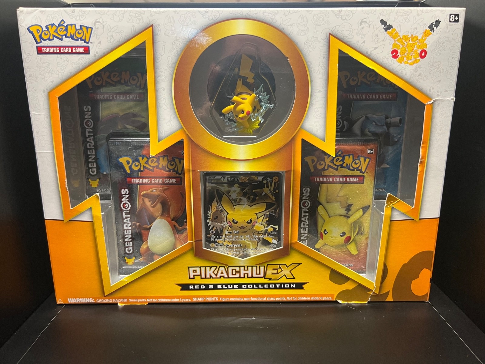 Pokémon TCG Generations Pikachu-EX Red & Blue Collection Sealed Box Foil Promo