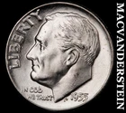 1955 Silver Roosevelt Dime - Choice Gem Brilliant Uncirculated  Lustrous  #J7949