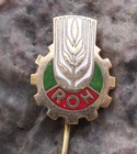 Vintage Czech Trade Union Association Machine Cog Wheat ROH Pin Badge