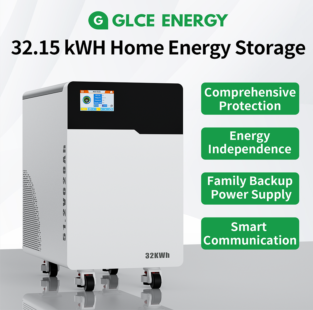 32KWh Home Backup Power 48V 628Ah LiFePO4+32153W LiFePO4 Lithium Battery