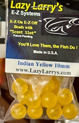 Lazy Larry's E-Z Systems 10 mm Indian Yellow , Easy change Beads