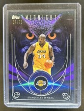 2025-26 Topps Midnight Shaquille O'Neal Night Owls Dusk #/75 Lakers