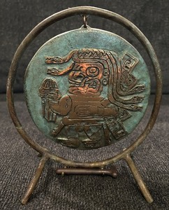 vintage ceremonial 'Huachuma God' gong