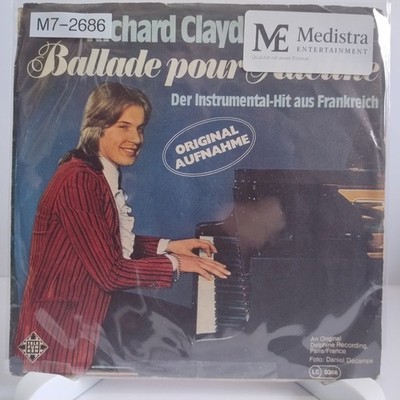Richard Clayderman   Ballade Pour Adeline, 7'' Vinyl (G/G-), Telefunken, M7-2686