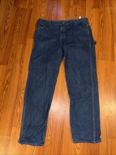 Men s 38 Width 34 Length blue denim Dickies Relaxed Fit Carpenter Jeans, EUC
