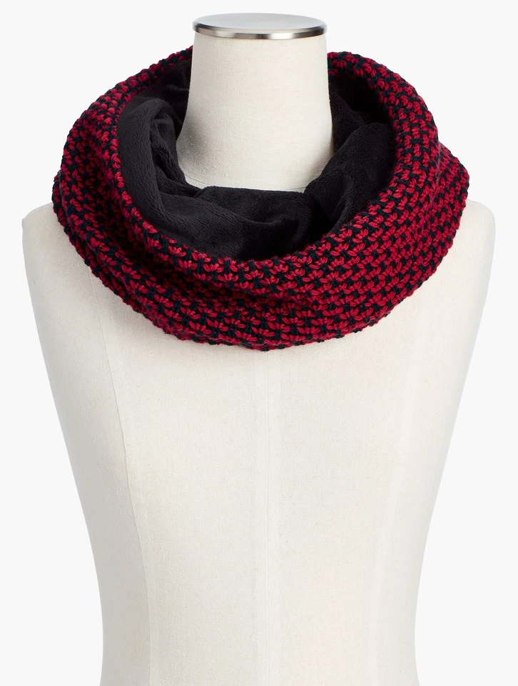 Hermosa bufanda capucha infinita forrada de vellón texturizado talla única Talbots nueva con etiquetas para mujer Foto 2 de 4