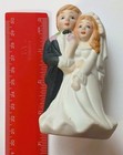 Vintage Bisque Bride & Groom Doll Wedding Cake Topper — photo 4
