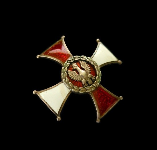 Unknown WWII Poland Army Regimental Regt Patriotic Badge - Polish Eagle Cross 