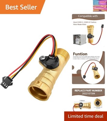 Water Flow Sensor Compatible with Girard GSWH-2, 2GWH-24 Tankless Heater Water