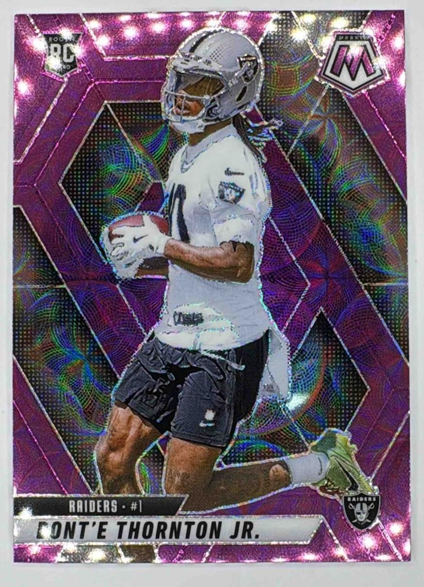 2025 Panini Mosaic Dont'e Thornton Jr. #369 Rookies Purple Scope Prizm RC