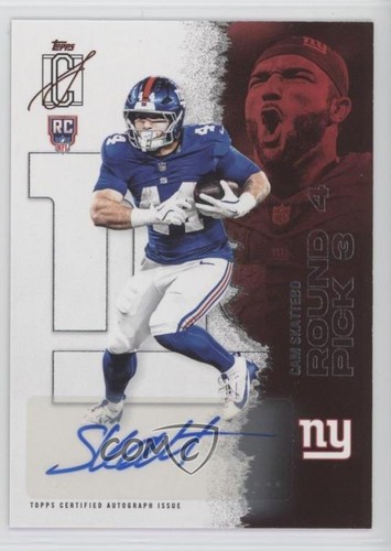 2025 Topps Signature Class Rookies Auto Cam Skattebo #119 Rookie Auto RC