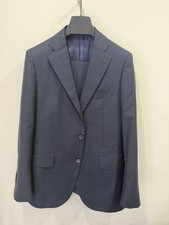 Suitsupply Lazio Navy Blue Wool 2 Piece Suit 40R Vitale Barberis VBC Brescia