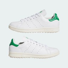 Adidas Stan Smith Mens Golf Shoes Trainers Spikeless - White Green