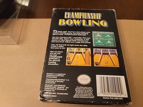 Championship Bowling (Nintendo NES, 1989) Box Manual Cart - Tested!
