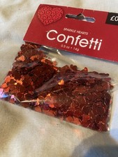 Red Love Heart Table Confetti