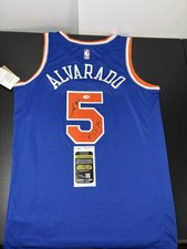 Jose Alvarado New York Knicks Autographed Signed NBA Jersey Jsa Coa Hot GTA