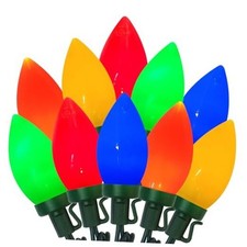 C9 LED Christmas Lights Outdoor, 25Ft String Light with 25 LED Multicolor