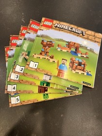 Lego Minecraft Lot of Instruction Manuals Books No Bricks 21121 21135 21123