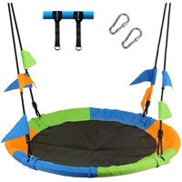 Nestschaukel 120 Cm Kinder Schaukel Bis 300 Kg Belastbar HöHenverstellbar Gar...
