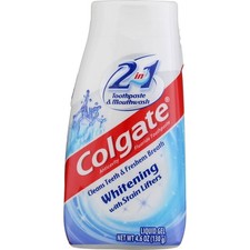2 Pack Colgate 2-in-1 Whitening Toothpaste, 4.6 oz